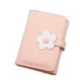 thumbnail image 1 of GASTROPOD Girls Wallet Exquisite Flower Decoration Pink Wallet Pu Leather Comfort Lightweight Wallet for Teen Girls Pink, 1 of 2