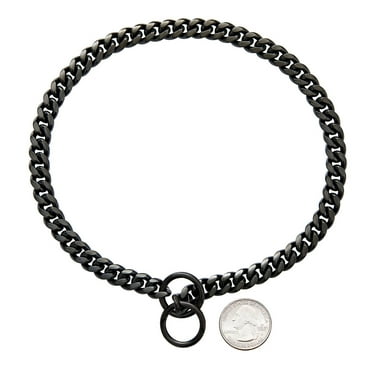 GASTROPOD Gold Dog Collar,Stainless Steel Dog Training Collar,Modern Cuban Link Chain Collar for Medium to Large Dogs,Comfortable Choker Design for photography