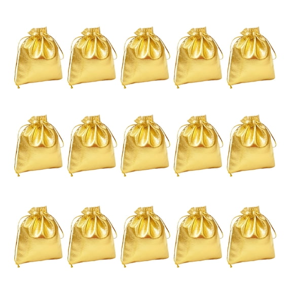GASTROPOD Gold Drawstring Mini Gift Bags 100pcs for Wedding,Party Favors,and Small Gifts