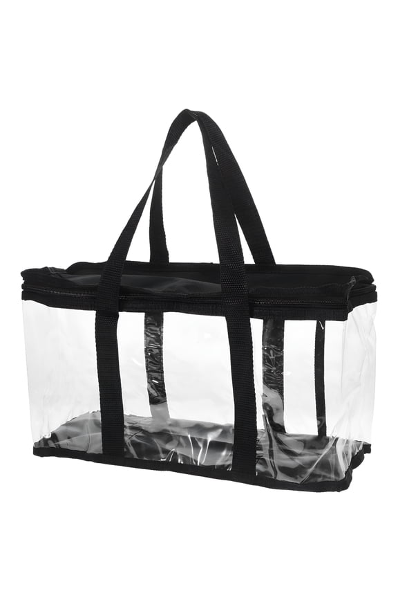 Handbags Womens Clear Tote Bag Stadium Clear Bags for Women Transparent PVC Baseball Cap Storage Handbag Small Size Plastic Bag Oxford Cloth