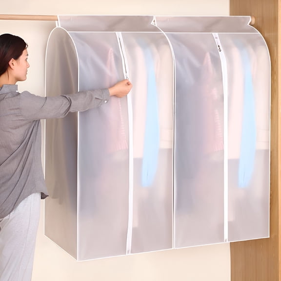 GASTROPOD Hanging Garment Bags, PEVA Moth Proof Dress Cover for Closet Storage