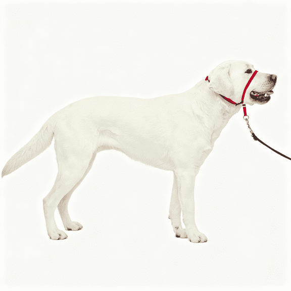GASTROPOD Headcollar No-Pull Dog Collar - Helps Improve Walks - Durable Nylon Construction - Padded Nose Loop - Adjustable Fit - Comfort Walking Halter - Large, Red