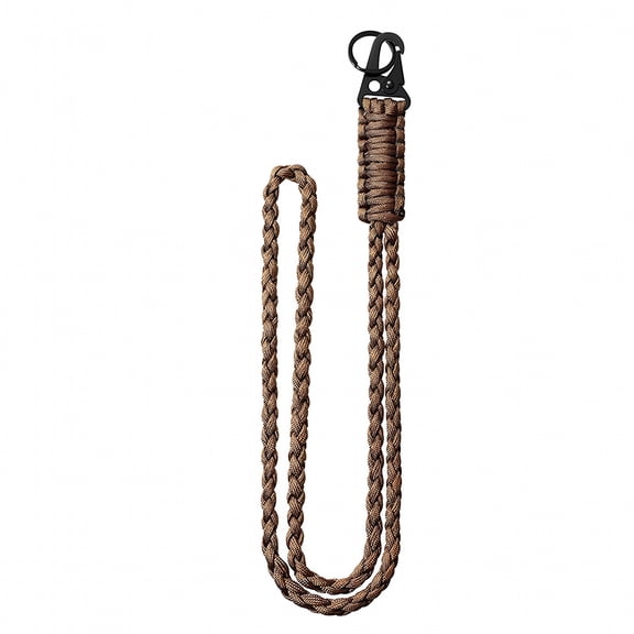 GASTROPOD Heavy Duty Braided Paracord Lanyard with Buckle, Portable Survival Neck Strap for Keys, ID Badge, Whistle, and Outdoor Gear