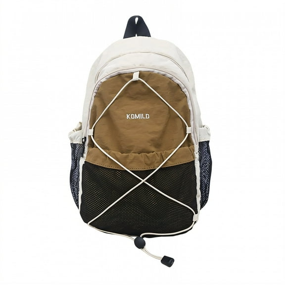 GASTROPOD High School Backpacks,Multifunctional Book Bags for School,Double Adjustable Shoulder Straps Backpack for Men for Daily Travel and Commuting,Brown S