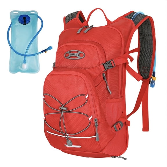 GASTROPOD Hydration Backpack,Lightweight Hiking Backpack with 2L Water Bladder,Water Backpack for Biking, Running, Festival Camping Backpack