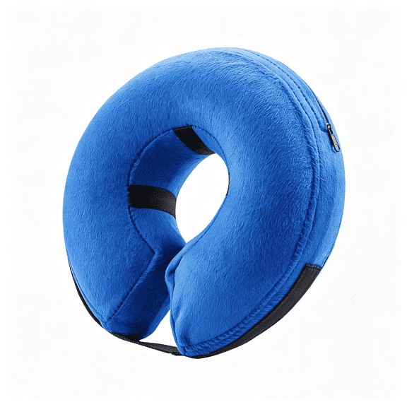 GASTROPOD Inflatable Dog Cone Collar Alternative, Soft Dog Cone for Small Medium Large Dogs and Cats, Neck Recovery Ecollar Donut Collar After Surgery (Large, Blue)