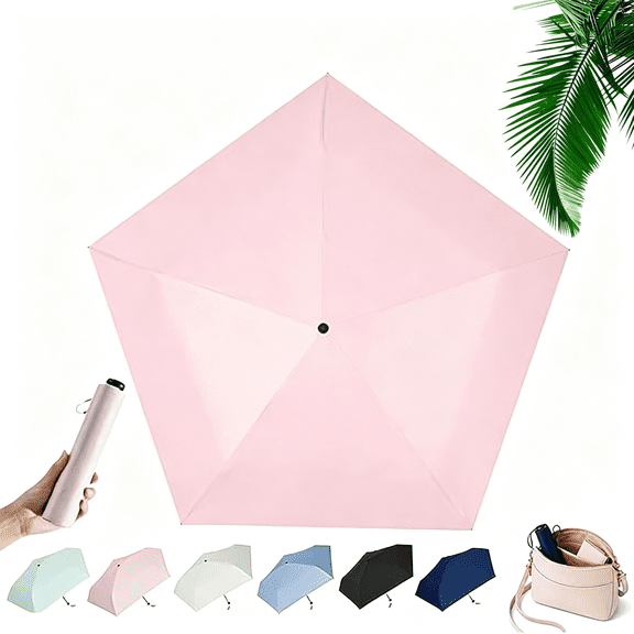 GASTROPOD Japan Pencil Umbrella,Ultra Light Foldable Pocket Parasol with Upf 50+ Uv Block,Mini Travel Pocket Umbrella Compact Folding Parasol for Rain,Handbag,Commute,Beach,Hiking,Outdoor Use
