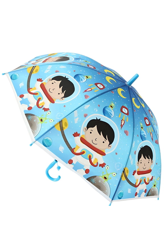 Kids Umbrella, Transparent Dome Clear View Rain Umbrella