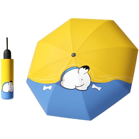 GJX Kids Umbrella, Water Beading Effect, Hydrophobic Treatment, Quick Drying, Boy, Style 1