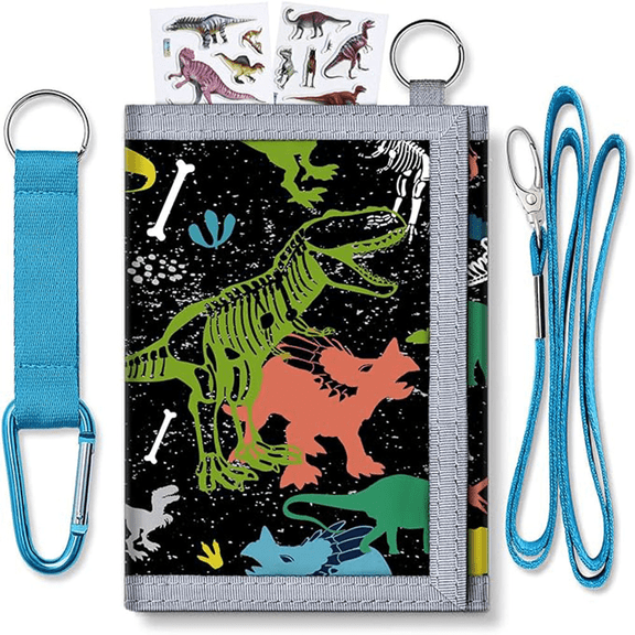 GASTROPOD Kids Wallet,Soft Boys Wallet with Safe Hook-and-Loop Closure,Versatile Card Holder for Children's Needs