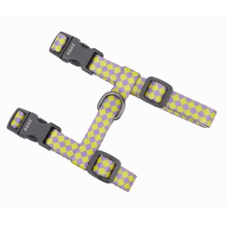 GASTROPOD Kitten Harness,Easy and Convenient Buckle Cat Harness Escape Proof,Free Adjustment Buckle Cat Leash,Yellow and Purple