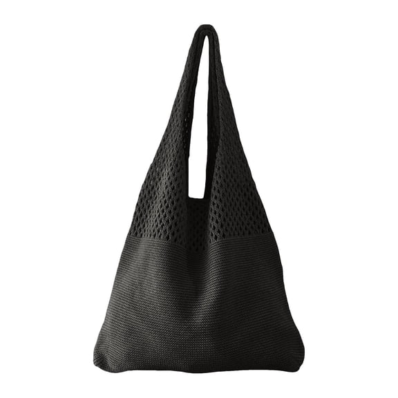 GASTROPOD Knitted Shoulder Tote Bag for Women Large Capacity Crochet Beach Bags Fashion Mesh Handbags for Travel Yellow