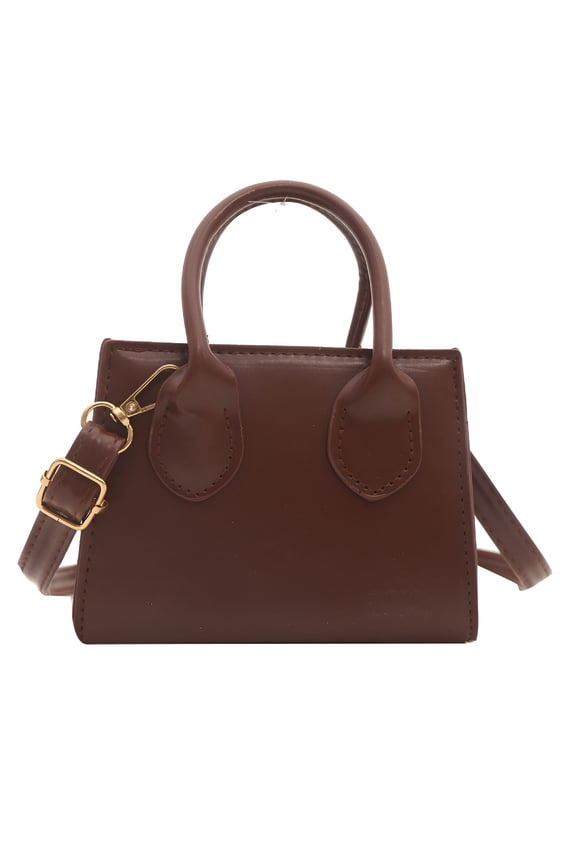 Women Mini Leather Crossbody Bag Top-Handle Satchel