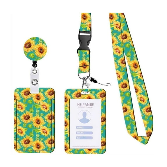 GASTROPOD Lanyard with Id Holder Scalable Lanyards for Id Badges Plastic Badge Holder with Lanyard,Style 4