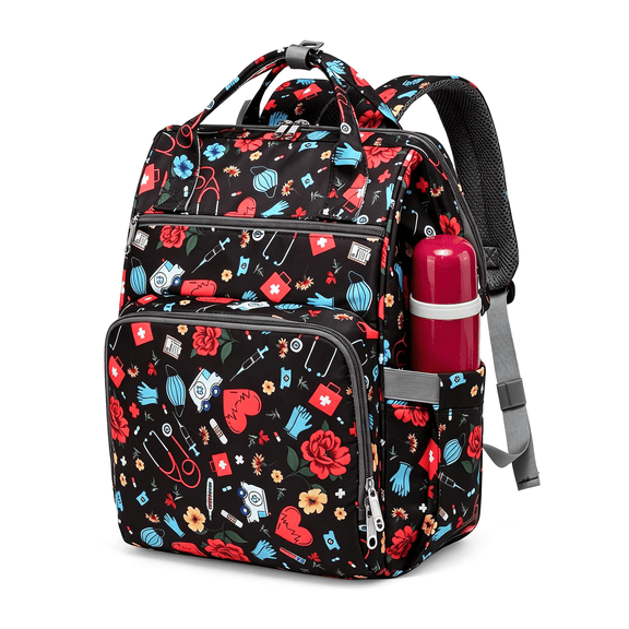 GASTROPOD Large Backpack Purse for Women-10.6"L X 7.6"W X 16.4"H,20L Capacity,2 Compartments and 12 Pockets,Holds Up to 15.6" Laptop Nursing Bag