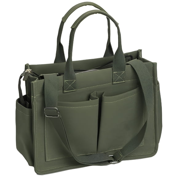 GASTROPOD Large Canvas Tote Bag for Women with Pockets, Laptop Crossbody Purses Everything Everyday Bag Handbags for Work Beach Gym