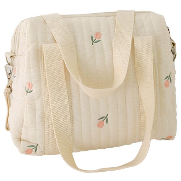 GASTROPOD Large Capacity Diaper Bag Backpack, 20L Quilted Baby Bag with Adjustable Strap for Travel