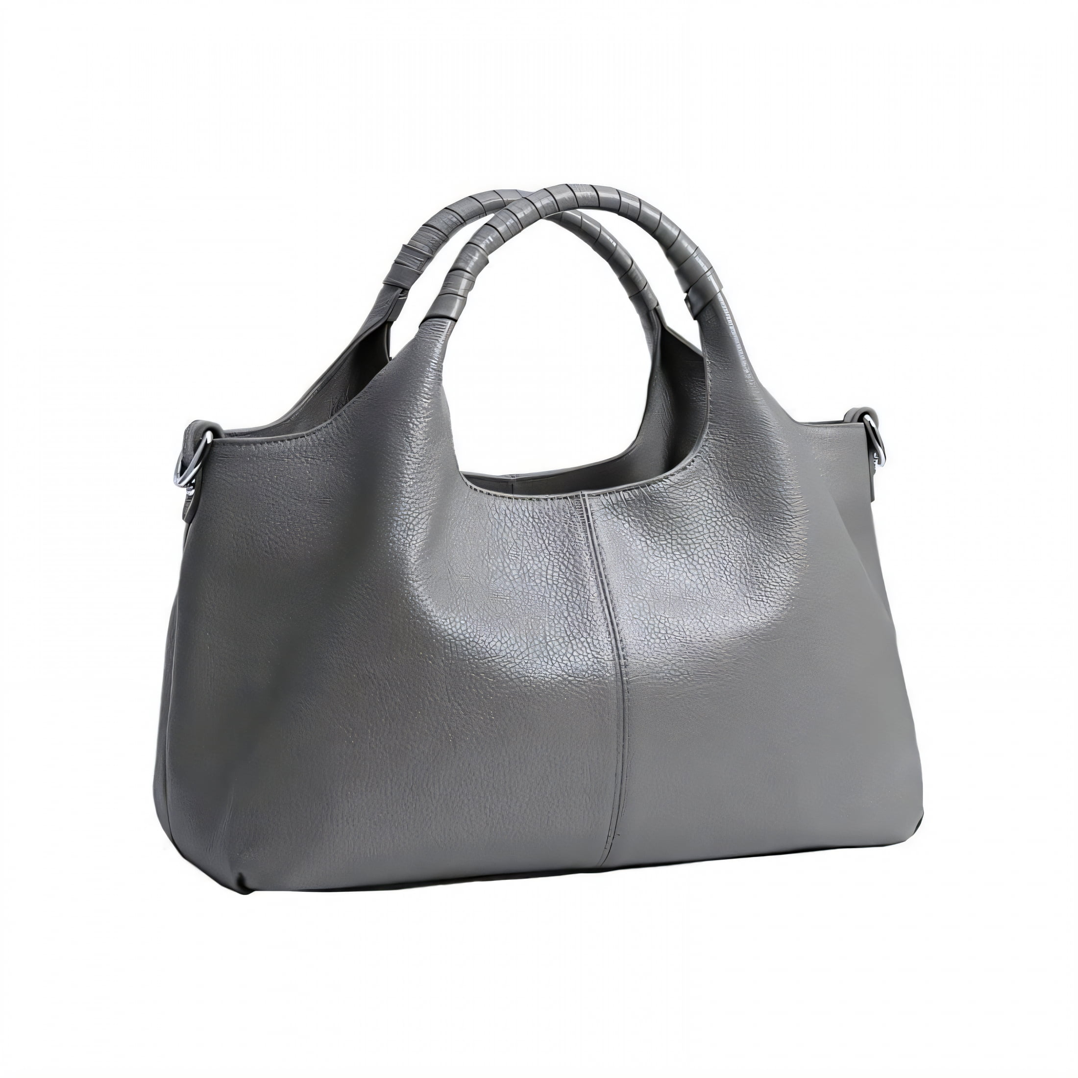 GASTROPOD Large Crossbody Bags for Women,External Zip Pocket Leather Purses for Women,Lightweight Design Womens Work Bag,Gray