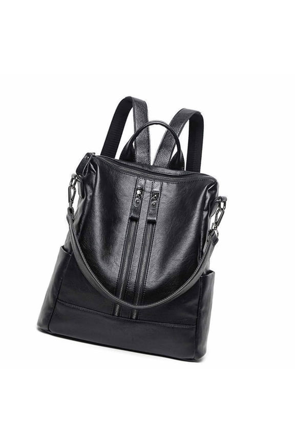 Leather Backpack,Waterproof Backpack for Women,Versatile College Backpack for Travel and School,Handbag Backpack for Work