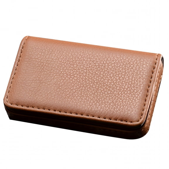 GASTROPOD Leather Business Card Holder with Closure Slim Compact Size Portable Business Card Carrier Name Card Organizer