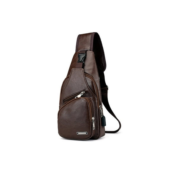 GASTROPOD Leather Crossbody Bag Men,Suitable for Tough Weather Conditions Tactical Bag,Sturdy Metal Zippers Tactical Backpack for Men,Protects Camera and Accessories Military Tactical Backpack,