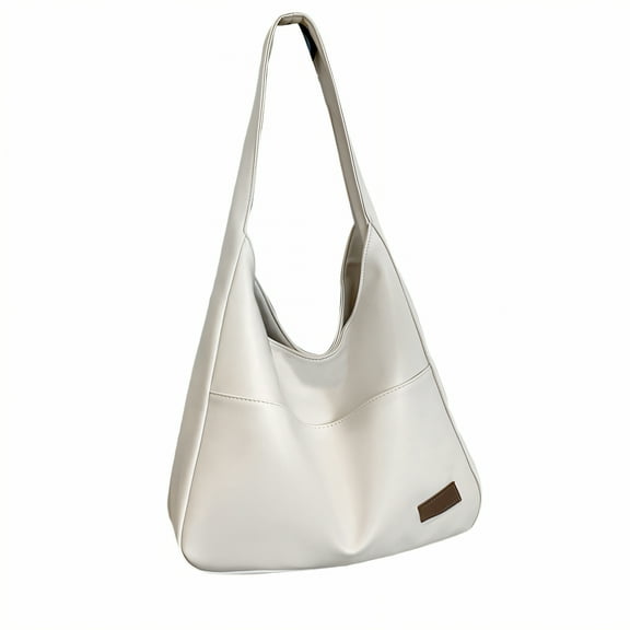 GASTROPOD Leather Handbags for Women,Autumn Winter Leather Bags for Women,Trendy Shoulder Bag,White