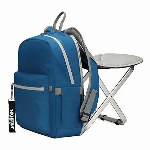GASTROPOD Lightweight Backpack Stool Combo Backpack with Folding Chair for Outdoor Camping Fishing Hiking Picnic BBQ