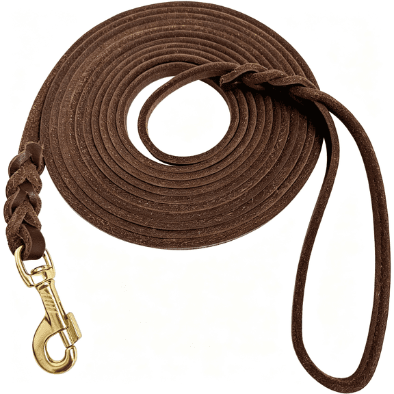 GASTROPOD Long Leash for Dogs Outside Long Line Dog Leash for Training Extra Long Lead for Dog Leather Leashes for Dogs (10Ft3/8") Training Dog Leashes for Medium Dogs