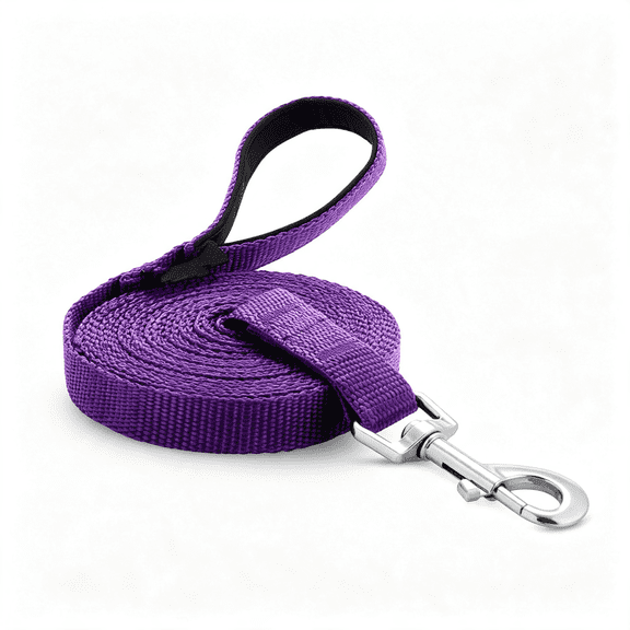 GASTROPOD Long Line Dog Training Leash with Padded Handle, 30M, Purple | Durable Nylon Webbing with Reinforced Stitching and 360 Swivel Clip for Recall and Obedience