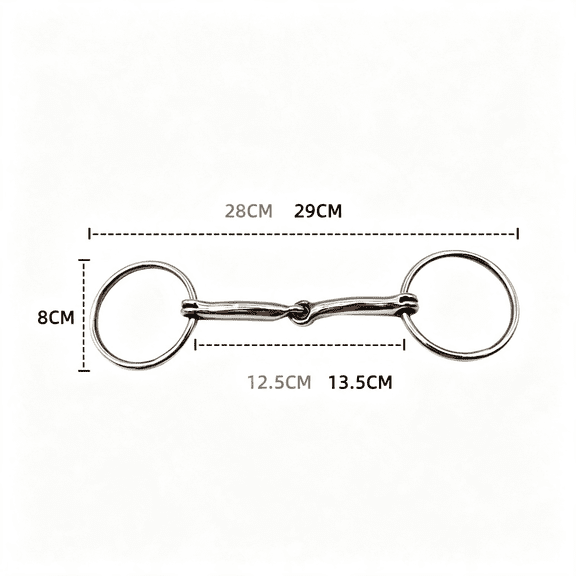 GASTROPOD Loose Ring Snaffle Bit for Horses,Iron Training Bit,Direct Pressure for Young,Green Or Sensitive Horses,Western Training & English Riding,Essential Horse Bit