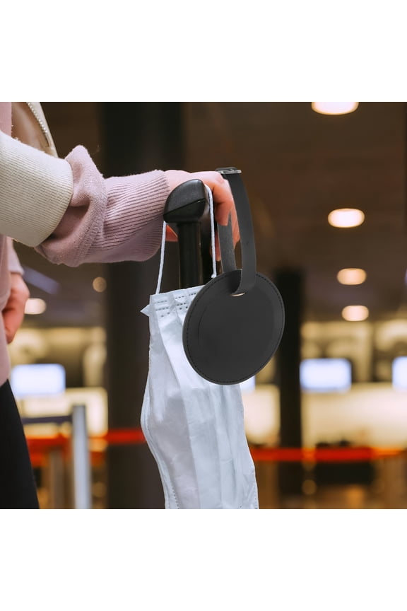2026 New Luggage Tags Round Leather Boarding Luggage Tag 1Set for Cruise Ships Travel Cruise Luggage Tags