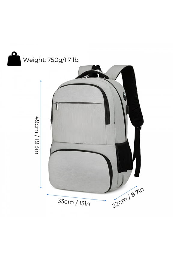 Lunch Backpack, Insulated Cooler Backpack Lunch Box For Men Women, 15.6 Inches Laptop Backpack With USB Port, Water Resistant Leak-proof Lunch Bag For Work School Picnics