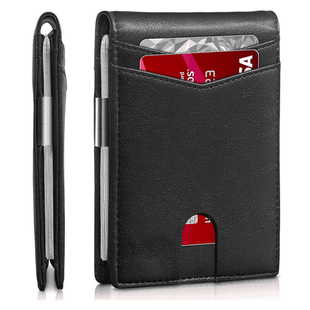 GASTROPOD Mens Wallet,Stylish Slim Wallet for Men,Practical Wallets for Men with RFID Protection,Black