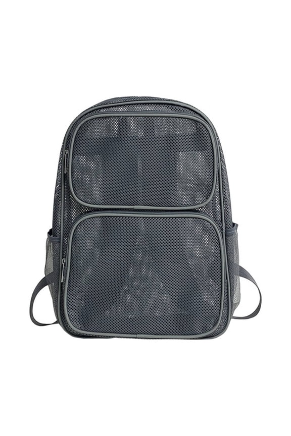 2026 New Mesh Backpack Spacious Main Compartment Travel Backpack Laptop Storage Space College Backpack Large Item Storage Beach Backpack for Travel Hiking School Beach Trips Daily Commuting