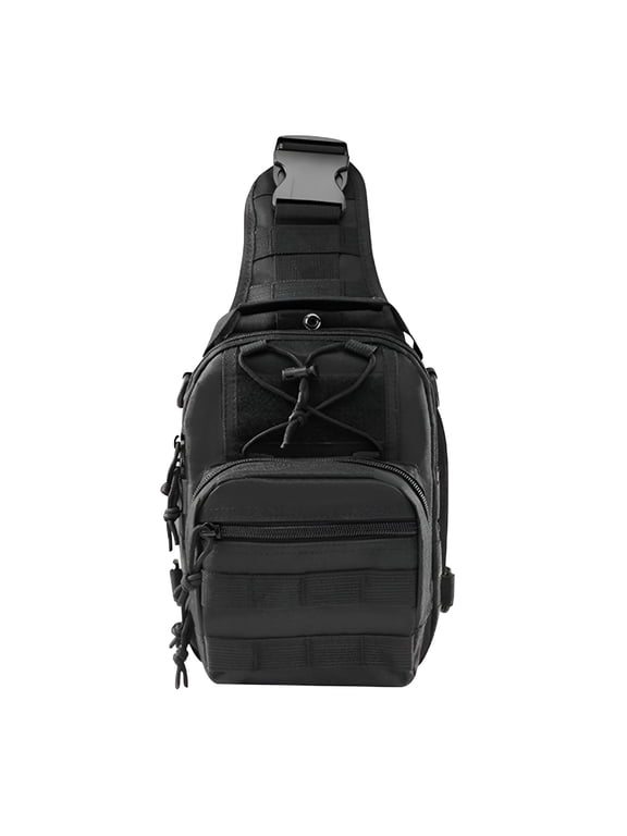 Military Tactical Chest Sling Bag - Waterproof Crossbody Messenger Pack with Headphone Port,Phone Pocket & Adjustable Strap - Durable Field Mountaineering Shoulder Bag for Men'S Outdoor