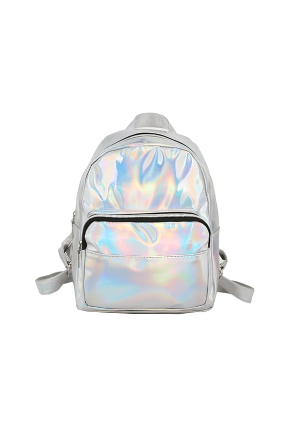 Mini Backpack Bags for Women Lightweight Rucksack Traveling Backpacks Silver