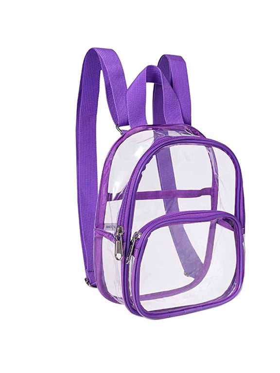 2026 New Mini Backpack,Compact Size Travel Backpack,Transparent Material Clear Backpack,Fashionable Look Waterproof Backpack,For Beach,Festival,Picnic,Hiking