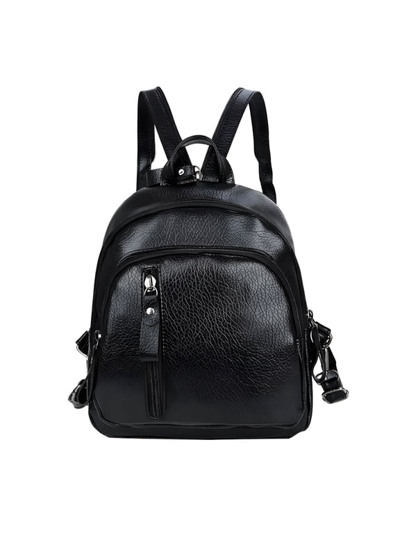 Mini Genuine Leather Backpack For Women Convertible Backpack Purse Shoulder Handbag Crossbody Bag 4 In 1 To Carry