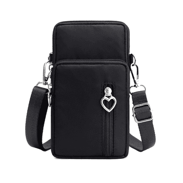 GASTROPOD Mini Crossbody Bags for Women Polyester Travel Backpack Crossbody Bag Womens Purse Black Large