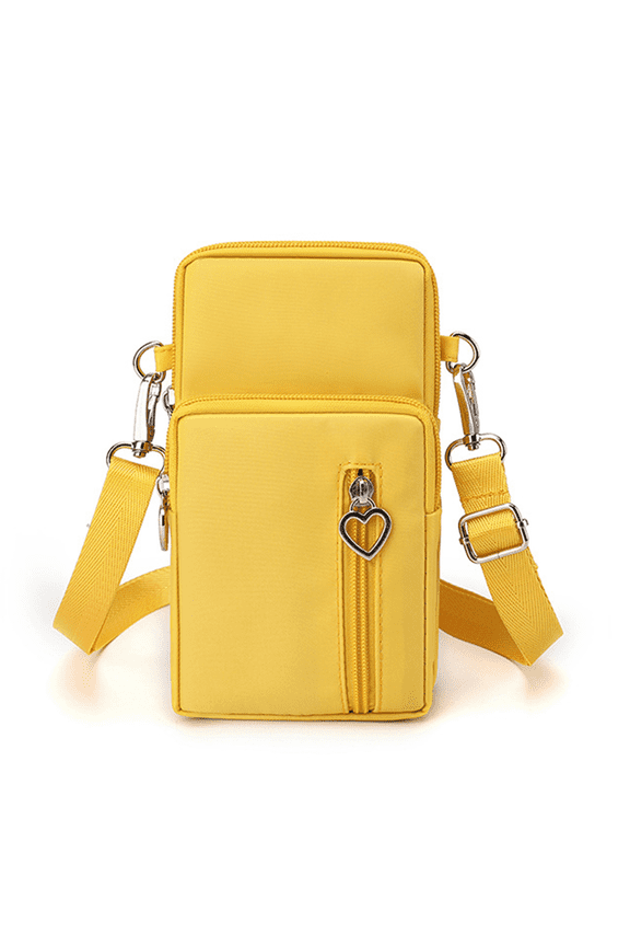 Mini Crossbody Bags for Women Polyester Travel Backpack Crossbody Bag Womens Purse Yellow Large