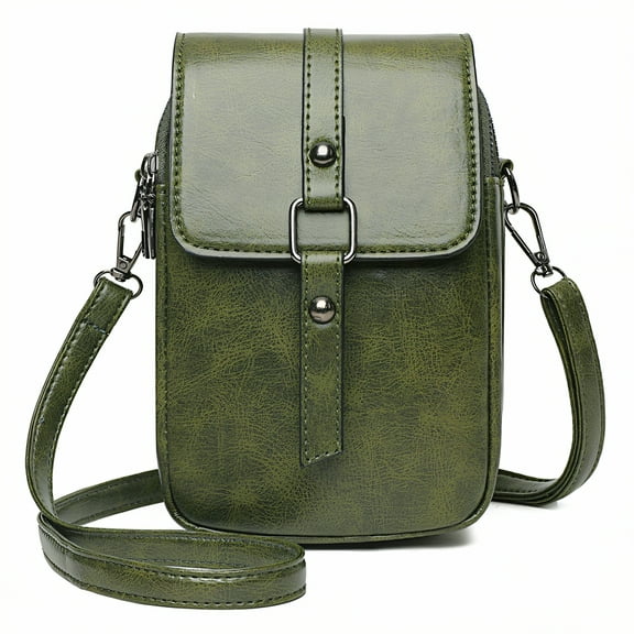 GASTROPOD Mini Crossbody Bagsfor Women,Casual Lightweight Small Square Bag Womens Purse,Pu Soft Leather Travel Backpack,Green