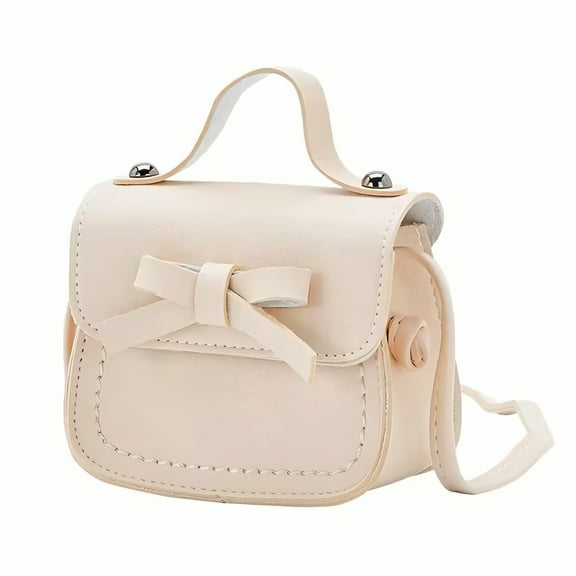 GASTROPOD Mini Purse,Clean Lines Toddler Purse,Hair Clips Little Girl Purse,White