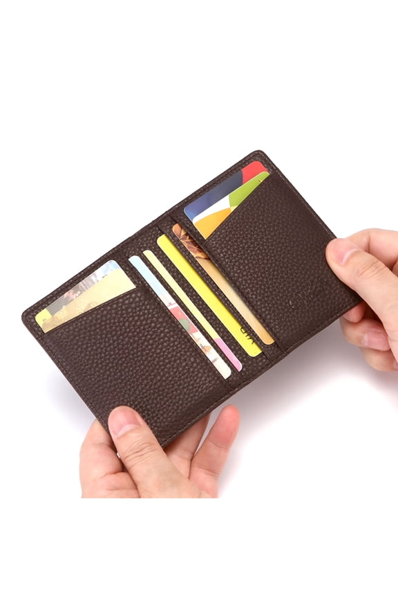 Minimalist Wallets for Men RFID Blocking Real Leather Slim Front Pocket Wallet