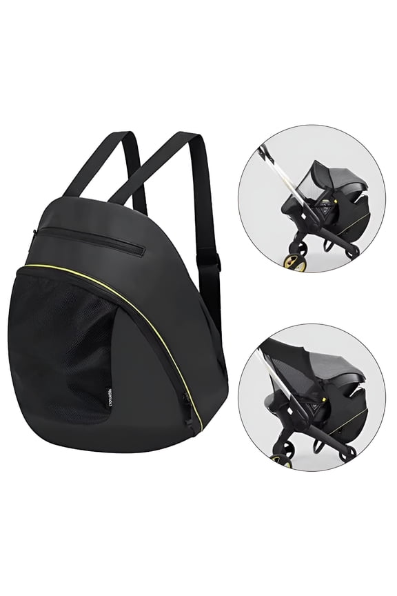 Mommy Storage Bag for Doona Stroller Accessories Portable Storage Mom Backpack Black Waterproof Diaper Bag