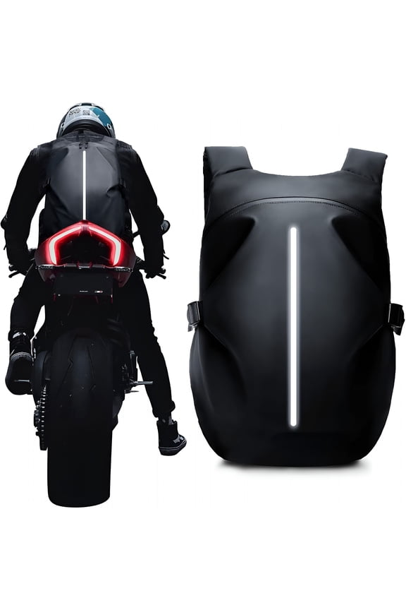 Motorcycle Backpack, Waterproof Helmet Backpack for Men, Motorcycle Accessories, Travel Backpack
