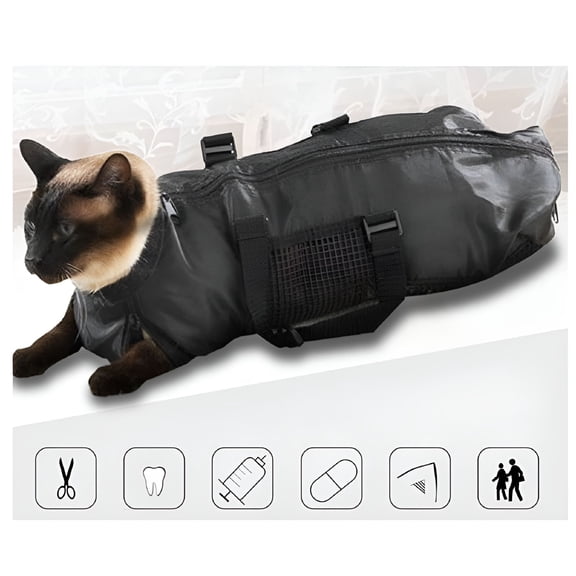 GASTROPOD Multi-functional Cat Restraint Bags for Grooming, Nail Clipping Cleaning, Take Medicine, Take Temperature