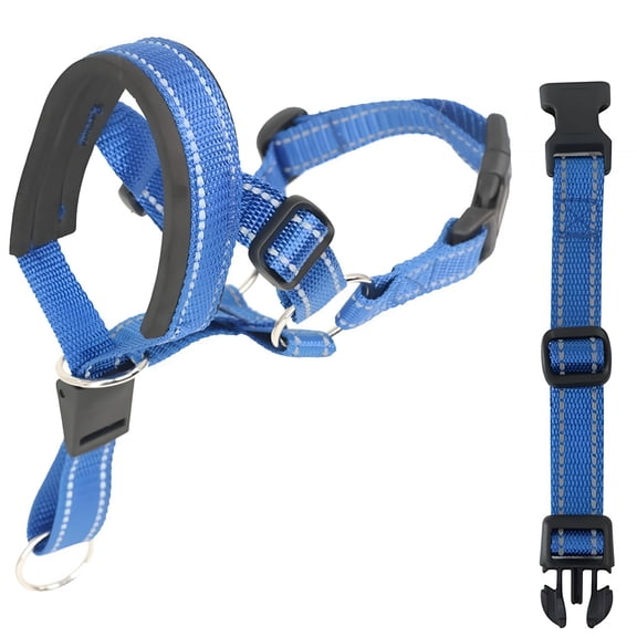 GASTROPOD Muzzle Leash for Heavy Pullers,No Pull Stylish Head Halter for Small and Medium Aggressive Dogs,Gentle Dog Face Harness Stops Pet Pulling and Choking on Walks,Adjustable Head Collar