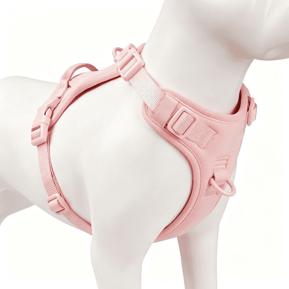 GASTROPOD No Pull Dog Harness,Puppy Vest with Front Clip for Small Medium Large Sized Dog(Light Pink,M)Puppy Harness