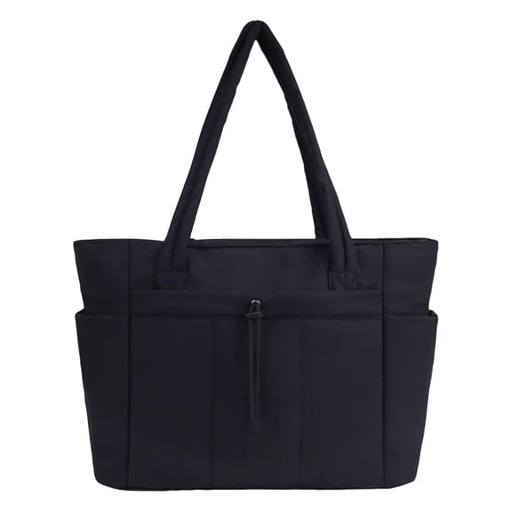 GASTROPOD Nurse Bag, Puffer Bag, 16X12X6 In, Small Tote Bag, Office Use, Weekend Travel, Black, Zipper Pocket, 1 Pc Work Medical Clinical Hospital Shoulder Purse