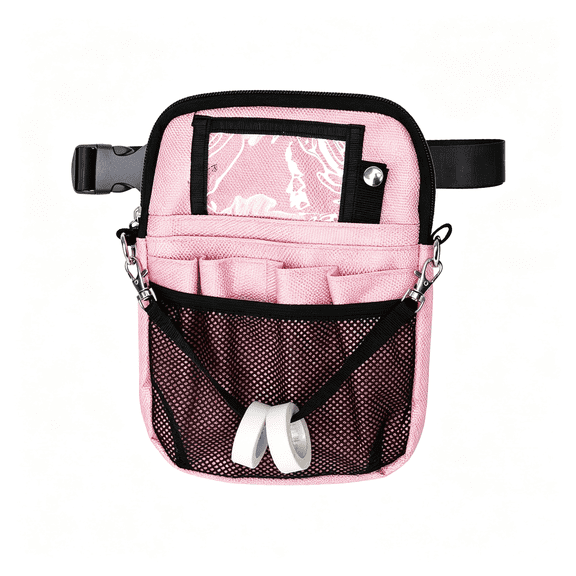 GASTROPOD Nurse Fanny Pack,Multi Compartment Nursing Fanny Pack with Pockets|Utility Waist Bag for Work Supplies,Suit for Nurses,Rn,Emt-Pink Nurse Fanny Pack